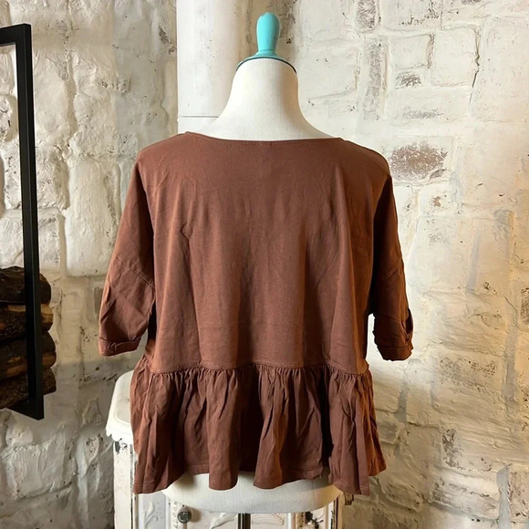 Wishlist | Babydoll Button Tee - Picture 6 of 6